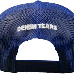 Denim Tears Cotton Wreath Southern Man Trucker Hat – Blue