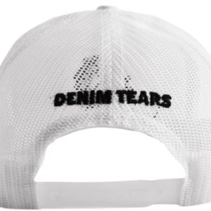 Denim Tears Cotton Wreath Southern Man Trucker Hat – White