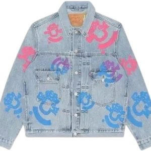 Denim Tears Bstroy Tears Light Wash Denim TruckerJacket