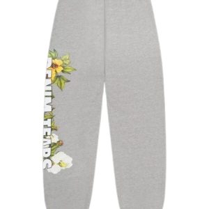 Denim Tears Floral Logo Sweatpant Grey