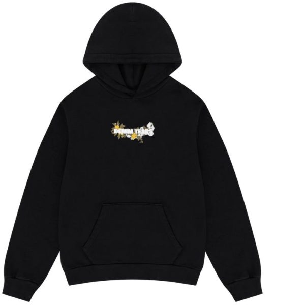 Embroidered Logo black Hoodie