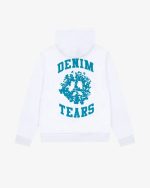 Men’s Denim University Zip Hoodie White