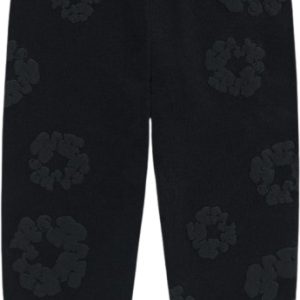 Mono Cotton Wreath Sweatpants Black