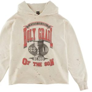 Saint Mxxxxxx x Denim Tears Holy Grail Hoodie – Grey