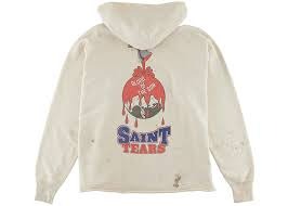 Saint Mxxxxxx x Denim Tears Holy Grail Hoodie – Grey