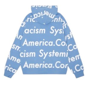 Systemic_Racism_Controls_America_Zip_Up_Hoodie_Blue_Dusty