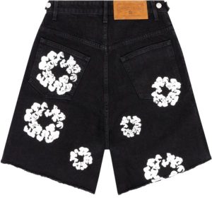 The Cotton Wreath Jean Short Black