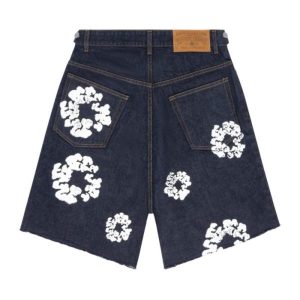 The Cotton Wreath Jean Short Blue